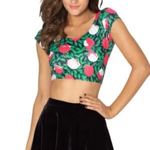 Blackmilk PAINTING THE ROSES RED NANA SUIT TOP